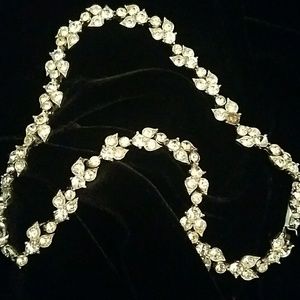 Antique rhinestone necklace